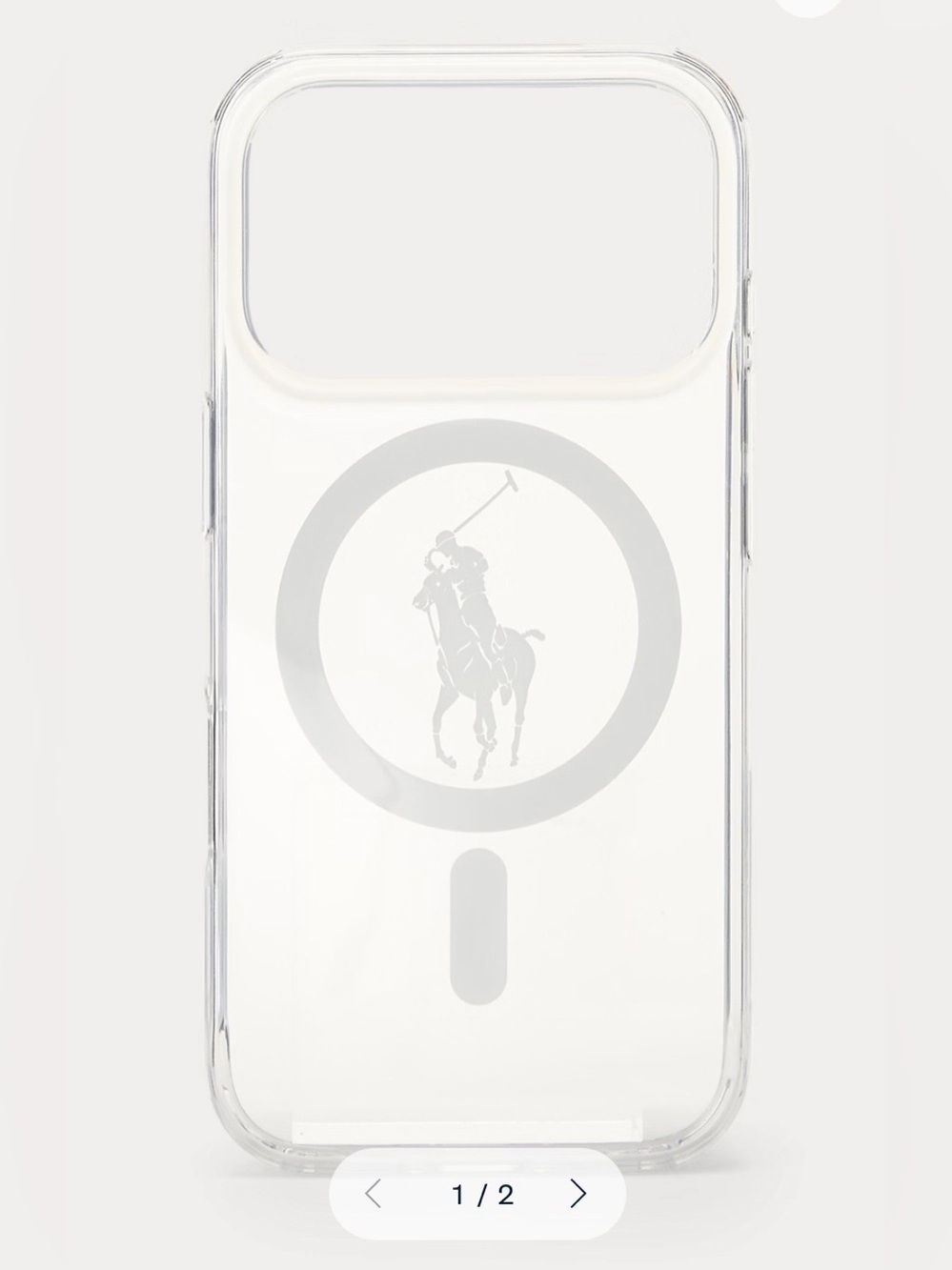 Polo by Ralph Lauren Clear MagSafe iPhone 17 Pro Phone Case Subtle Logo